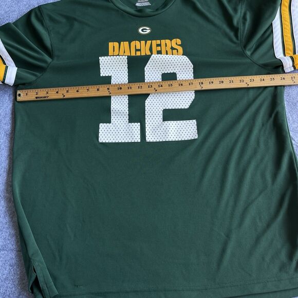 NFL Mens Jersey Shirts Size XXL 2X Green Bay Packers Aaron Rodgers #12 Football - Picture 6 of 10